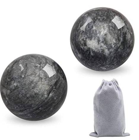 Coolrunner 2'' Marble Dark Grey Baoding Balls Chinese